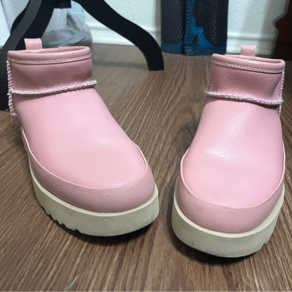 Pink Uggs Ankle Booties